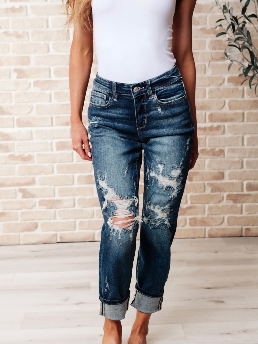 Judy Blue Boyfriend Fit Jeans